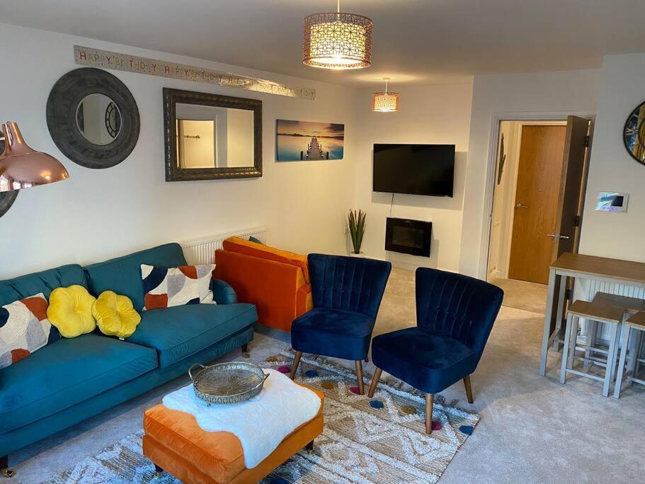 Luxury Modern 1Bed Sea View Apartment Rhôs-on-Sea Exterior foto